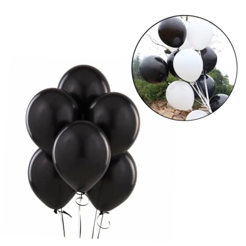 TOYANDONA 12 Stück 12 Luftballons-set Ballons Verdicken Hochzeitsballons Partygeschenke Dekorationsballons Latexballons Black von TOYANDONA