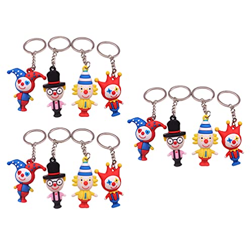 TOYANDONA Clown- Schlüsselringe 12Pcs Dekorative Clown Charme Keychain Assorted Clown Charms Anhänger Keychain Halloween Party Favors Geschenke (Gelegentliche Farbe) Dekorative Clown- Schlüsselringe von TOYANDONA