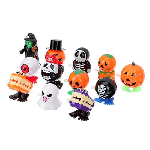 TOYANDONA 12st Aufzieh Frühlingsspielzeug Eimer Halloween Augapfel Tischdekoration Figuren Wohnkultur Weihnachtsspielzeug Zum Aufziehen Uhrwerkspielzeug Plastik Colorful von TOYANDONA