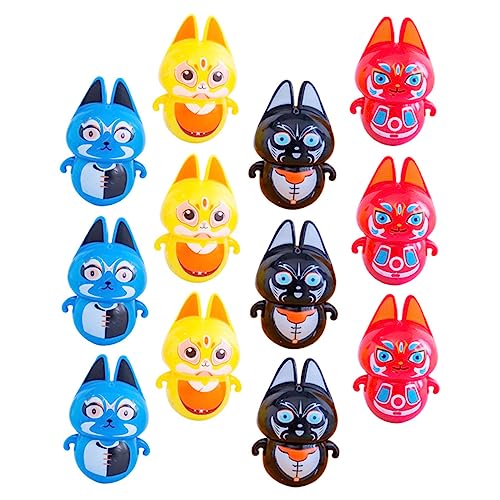 TOYANDONA 12st Kinder-peking-oper Cat Never Falls Weihnachtsbecher Spielzeug Cartoon-tumbler-spielzeug Kidcraft-spielset Kinder-weihnachtsbecher-spielzeug Tier-tumbler-spielzeug Abs von TOYANDONA