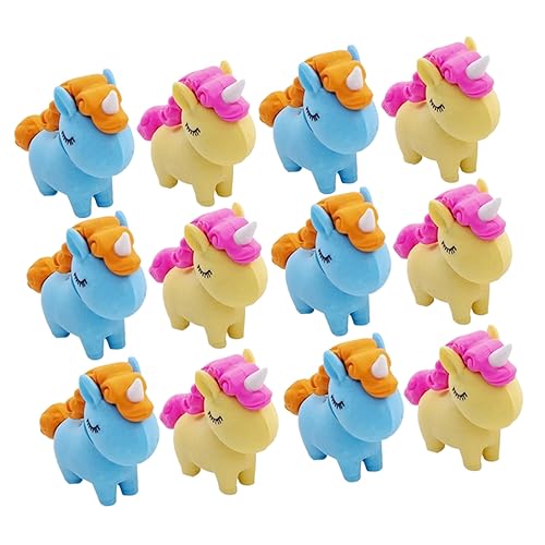 TOYANDONA 12st Radiergummi Mini-radierer Spielzeug Für Kinder Und Mädchen 3d-puzzles Für Kinder 3d-radierer Mini-spielzeug Party Klassenzimmer Belohnung Mini-schulbedarf Lernspielzeug von TOYANDONA