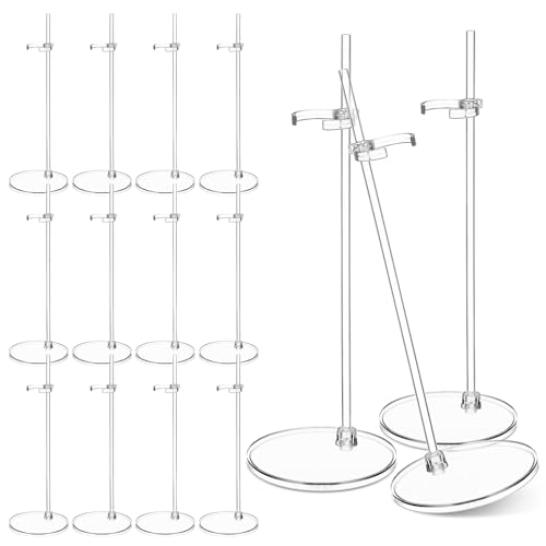 TOYANDONA 15 Stück Puppenständer Puppenständer Displayhalter Transparente Puppenständer Verstellbare Figurenständer Desktop-Mini-Puppenständer Für Puppen von TOYANDONA