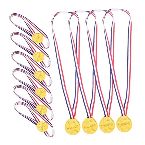 TOYANDONA 15st Goldmedaillenspielzeug Für Kinder Sportliche Medaillen Home-desktop-dekor Medaillen Belohnung Medaillen Für Das Spiel Medaillen Für Studentenpreise Bauch Golden von TOYANDONA