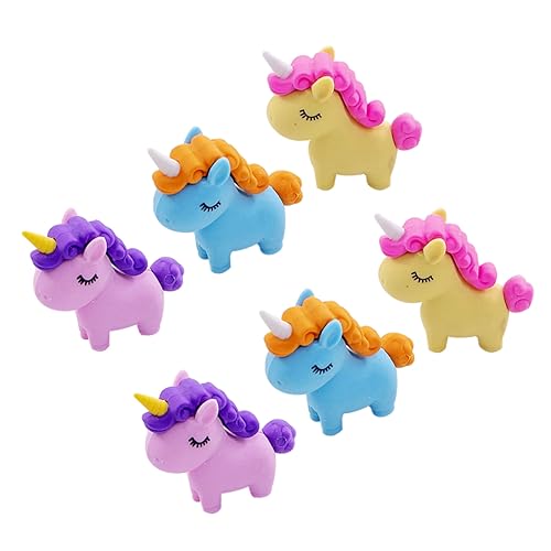 TOYANDONA 18 Stk Radiergummis Spielzeug radiergummi kinder erasers for lustige radiergummis süße radiergummis Bunter Radiergummi Cartoon-Tier-Radiergummis Radiergummi in Einhornform von TOYANDONA