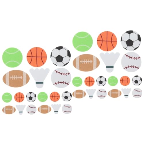 TOYANDONA 2 Packungen Ballaufkleber Zur Balldekoration Kinder Sticker Sportaufkleber DIY Sportball-Aufkleber Kugelaufkleber Zum Selbermachen Aufkleber Für Sportbälle Selber Machen Eva von TOYANDONA