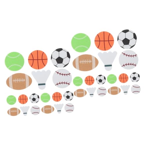 TOYANDONA 2 Packungen Ballaufkleber zur Balldekoration belohnungssticker Kinder kindergeburtstags Dekoration Craft Fußball-Aufkleber Kinder Sticker DIY Sportball-Aufkleber Sportaufkleber Eva von TOYANDONA