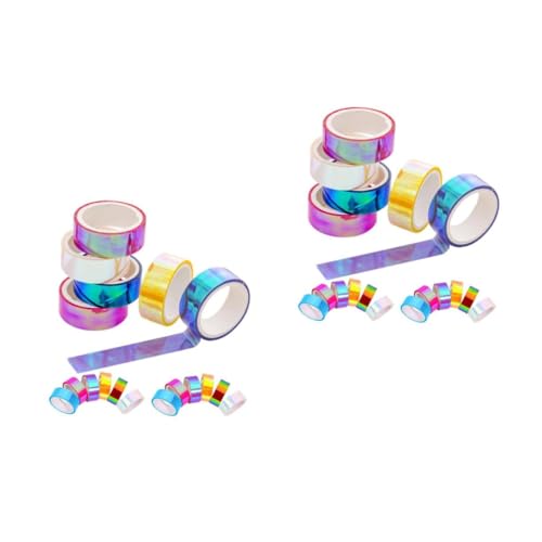 TOYANDONA 2 Sätze Farbverlaufsband Regenbogen Klebeband Washi Tape Zur Dekoration Farbiges Klebeband Wasserfestes Klebeband Scrapbooking Washi Tape Beschreibbares Washi-tape Pvc 18 Stück * 2 von TOYANDONA