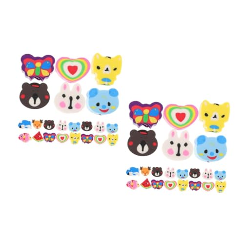 TOYANDONA 2 Sätze Radiergummi Massenspielzeug Radiergummi Lebensmittel Kawaii Partygeschenke Tier Radiergummi Mini Preise Für Kinder Radiergummi Zum Zerlegen Kawaii 50 Stück * 2 von TOYANDONA