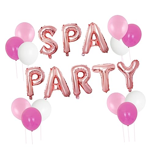 TOYANDONA 2 Sets 20 Stück Spa Ballon Dekorativer Ballon Ballongirlande Themenparty Ballon Partydekorationen Pyjama Party Ballons Lippenstift Folienballons Partyzubehör Emulsion von TOYANDONA