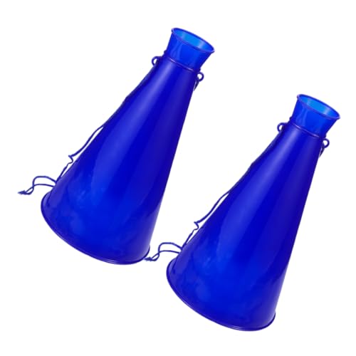 TOYANDONA 2 Stk Jubelndes Horn Jubelnde Requisiten Megaphone Für Partys Cheerleader-megaphon Jubelnde Megafone Geräuschemacher Spielzeug Spiel Jubelnde Spielzeuge Party-horn Blue Plastik von TOYANDONA