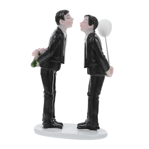 TOYANDONA 2 Stück Gay Kuchendekoration Hochzeitsdekorationen Essbare Kuchendekorationen Hochzeitstortenständer Lesbische Ornamente Figuren Gay Kuchenaufsatz Make Up Kuchenaufsätze von TOYANDONA