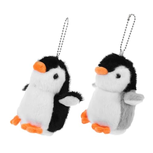 TOYANDONA 2 Stück Pinguin Puppen Anhänger Geldbörse Schlüsselanhänger Medaillon Kawaii Schlüsselanhänger Rucksack Schlüsselanhänger Rucksack Charms Tier Anhänger Schlüsselanhänger von TOYANDONA