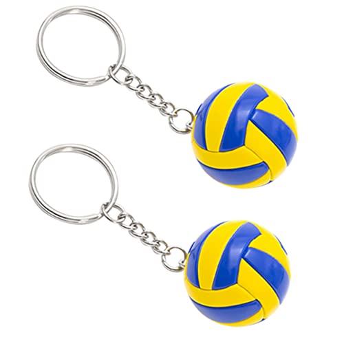 TOYANDONA 2 Stück Volleyball Modell Spielzeug Schlüssel Geldbörse Baseball Spielzeug Basketball Schlüsselanhänger Sport Wettbewerbs Schlüsselanhänger Für Autoschlüssel Bälle von TOYANDONA