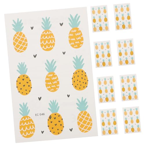 TOYANDONA 20 STK Obstaufkleber Stickers for Sticker für Kinder Easy to Remove Sticker wasserfeste Sticker Body Sticker Oil Removal Sticker Ananas-Geburtstagsdekoration Ananas-Aufkleber von TOYANDONA