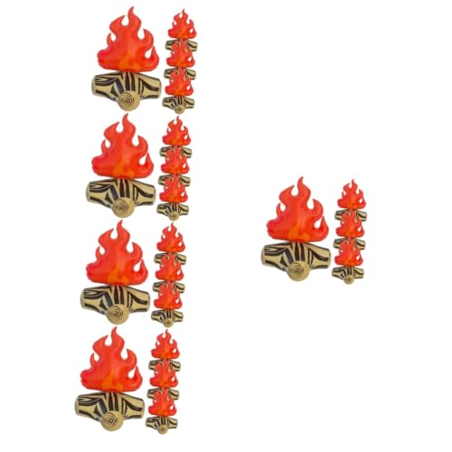 TOYANDONA 20 Stk Aufblasbare Flamme Aufblasbares Flammenmodell Aufblasbare Fackel Gartendekorations-requisiten Falsches Lagerfeuer Tragbares Aufblasbares Lagerfeuer Falsches Feuer Pvc von TOYANDONA