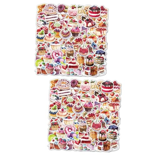 TOYANDONA 200 STK Aufkleber Sticker Weihnachten weihnachtssticker Laptop Stickers aufklebebuchstaben Sticker für Laptop car Sticker Kuchen Bunte Abziehbilder Partygeschenke PVC selbstklebend von TOYANDONA