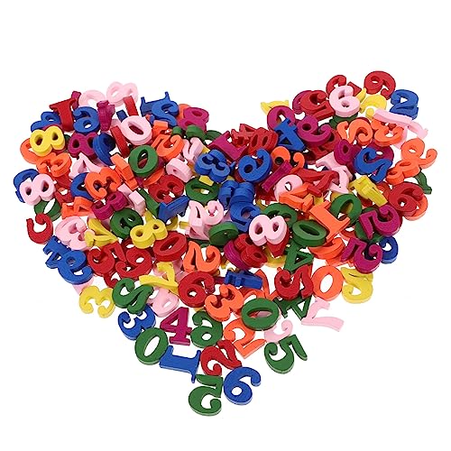 TOYANDONA 200Pcs DIY Handgefertigte Buchstaben Nummerierte Aufkleber Zahlen Tabelle Name Place Kartenhalter LED Buchstaben Tischkarte Halter Tischnummer Mini Rätsel Haushaltstisch von TOYANDONA