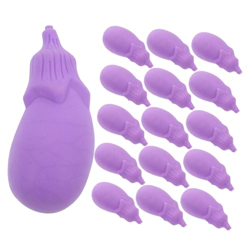 TOYANDONA 20St Karotten Radiergummi Kinder lustige Radiergummis Urlaub Radiergummis Mini-Radierer erasers for bescherung weihnachten Aubergine Radiergummis Lebensmittel Radiergummis von TOYANDONA