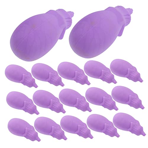 TOYANDONA 20St Karotten Radiergummi knetbare Radiergummis kreative Radiergummis große Kinderpreise erasers for bescherung weihnachten Radiergummis für Kinder Bulk Aubergine Radiergummis von TOYANDONA