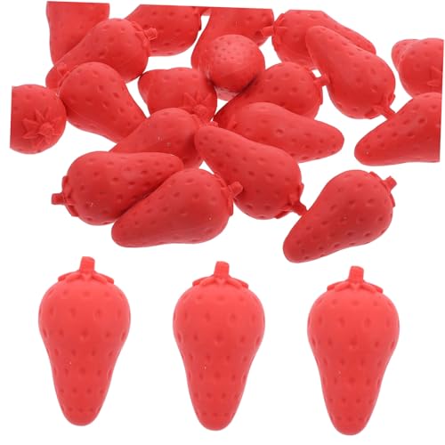 TOYANDONA 20St Karotten Radiergummi neuartige Radiergummis Preise für Kinder kreative Radiergummis erasers for party mitgebsel kinder schulsachen große Radiergummis Erdbeer Radiergummis von TOYANDONA