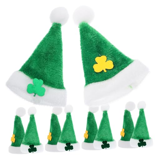 TOYANDONA 20St Mini-Klee-Ornamente doll Accessories Puppen Accessoires Puppenmützen selber Machen Mini-Zylinder-Stirnband weihnachtsmütze Kleider Mini-Hutverzierungen Mini-Puppenhüte von TOYANDONA