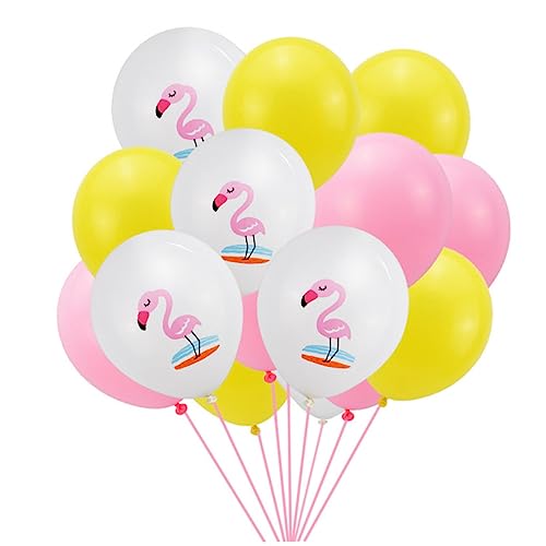 TOYANDONA 20St Partyballons wand polsterung deckenverkleidung geburstagsdeko rave on Flamingo-Partydekorationen Partydekorationen für Kinder Hochzeitsballons bedruckte Luftballons für Partys von TOYANDONA