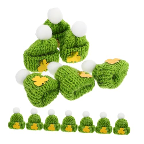 TOYANDONA 20st Mini-Kappe Minihüte Zum Selbermachen Zubehör Selber Machen Mini-puppenhüte Zubehör Für Minihüte DIY Herstellung Von Zubehör Dekorative Strickmützen Hutschmuck Mini-Hut Garn von TOYANDONA