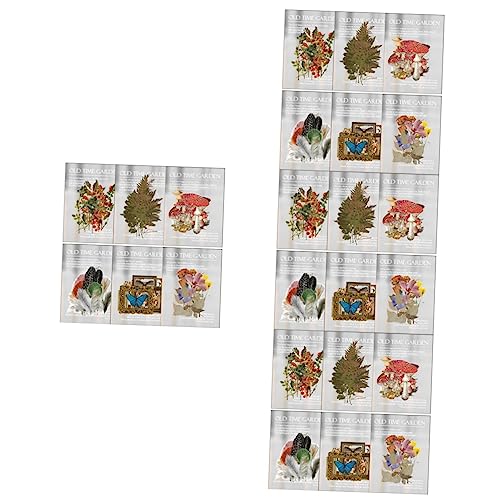 TOYANDONA 24 Sätze Aufkleberpaket für Haustiere botanische Aufkleber Zeitschriftenverschönerungszubehör Scrapbooking Sticker Scrapbook Stickers Selbstklebende Aufkleber Pflanzenaufkleber von TOYANDONA