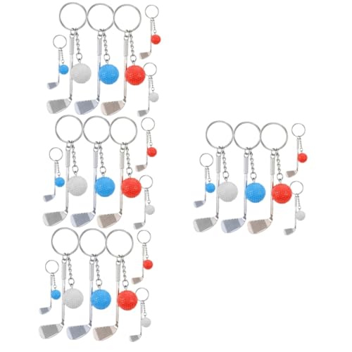 TOYANDONA 24 Stück Golf Schlüsselanhänger Golf Schlüsselanhänger Schlüsselanhänger Anhänger Auto Schlüsselanhänger Tennis Schlüsselanhänger Schlüsselanhänger Für Tennisball von TOYANDONA