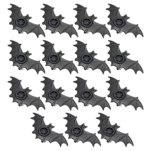 TOYANDONA 24St Fledermauspfeife Stielspielzeug Streich Dekorationen halloween party halloween Halloween-Fledermauspfeifen interessantes Pfeifenspielzeug Plastik Black von TOYANDONA