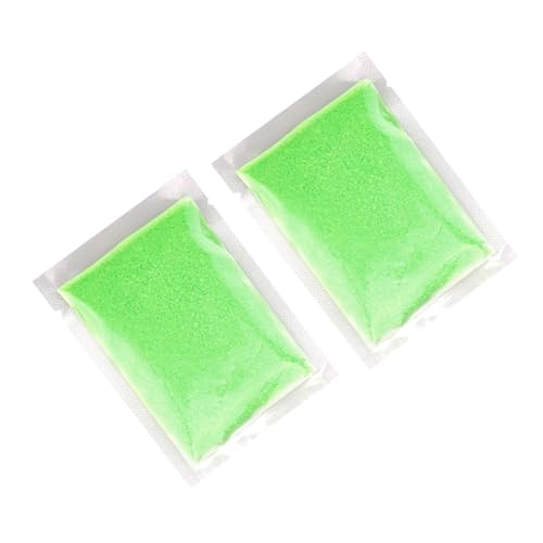 TOYANDONA 2Er-Pack leuchtendes Pulver leuchtende Sandkunst helles Pulver Nachtleuchtende Dekoration Nachleuchtende Pigmente fluoreszierendes Pulver leuchtender Nagelglitter gewöhnliche Kies von TOYANDONA