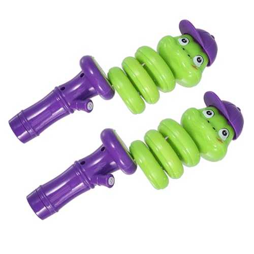 TOYANDONA 2St Twisty Schlangenspielzeug Schlangenpfeife Pfeifende Schlange Bauch zappeln Spaß Babys Pfeife für Kind Cartoon-Schlangenpfeifenspielzeug Abs Green von TOYANDONA