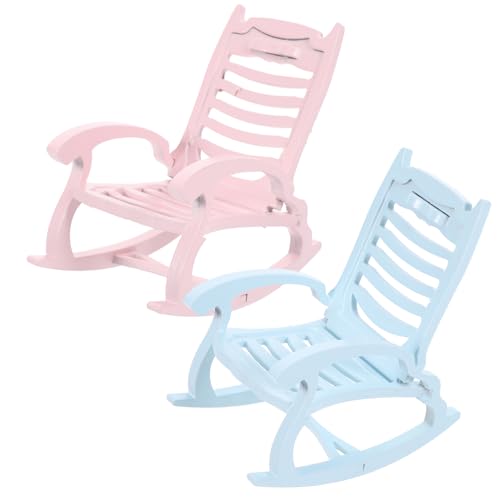 TOYANDONA 2St verstellbare Tischbeine Boden Tischbeine piezoelektrisch Stuhlbein-Bodenschoner Möbelbeine holzstuhl Beach Chair Miniatur-Schaukelstuhl- Puppenstubenstuhl Modell hölzern von TOYANDONA