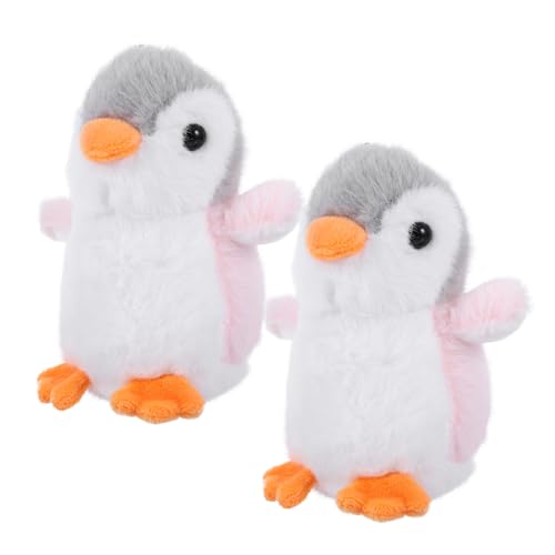 TOYANDONA 2er Set üsch Pinguin Schlüsselanhänger üße Stofftier Pinguin Anhänger Für Taschen Dekoration Kuschelige Pinguin Charms Als Für Freunde Und Familie von TOYANDONA