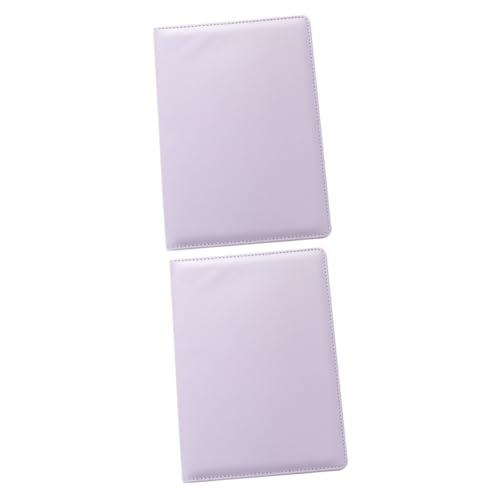 TOYANDONA 2st Kleines Fotobuch Zur Aufbewahrung Mini-bindeklammern Mini-Ordner Aufkleber-sammelbuch Nagelkunstaufkleber Binder Notizblock Nail Decals Sammelalbum Loseblattordner Violett PVC von TOYANDONA