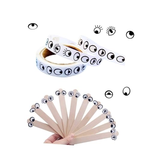 TOYANDONA 3 Rollen Augen Nase Mund Aufkleber Mundband geschwollen glühen lustig stinkend Mouth Taping wandverkleidung dekoring stickbilder Kinderaufkleber Aufkleber mit Nasenmuster Papier von TOYANDONA