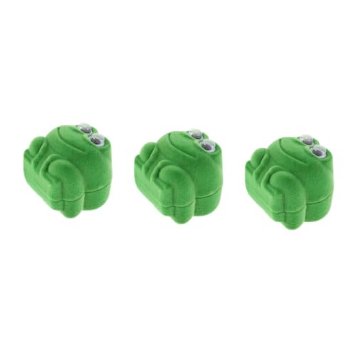 TOYANDONA 3 Sätze 3 Sets Frosch Schmuckkästchen Schmuckschatullen Frösche Erinnerungsboxen Für Frauen Froschfiguren Kleiner Mädchen Schmuck Niedlicher Tier 2 Stück * 3 von TOYANDONA