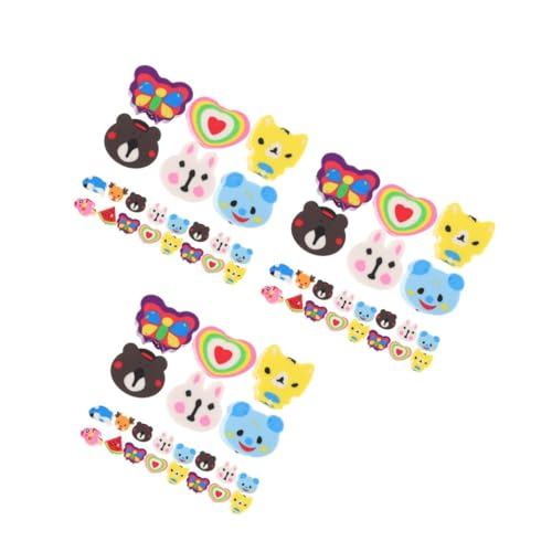 TOYANDONA 3 Sätze Gacha-radiergummi Kawaii-accessoires Lebensmittel Radiergummis Für Kinder Mini-radierer Masse Preise Im Klassenzimmer Kawaii Partygeschenke Plastik 50 Stück * 3 von TOYANDONA