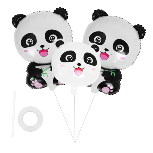 TOYANDONA 3 Stk Dekorationsballons goldhochzeit babyshowerparty luftballone balongas party dekoration luftbalons Bühnendekoration Luftballons zur Raumaufteilung Cartoon-Panda-Luftballons von TOYANDONA