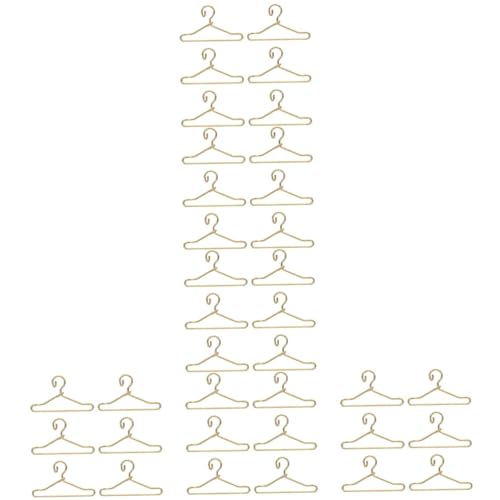 TOYANDONA 300 Stück Puppen Kleiderbügel Puppen Zubehör Kleiderbügel Miniatur Kleiderbügel Puppen Kleiderschrank Kleiderbügel Kleiderbügel Mikro Kleidung Wäsche Kleiderbügel Puppen von TOYANDONA