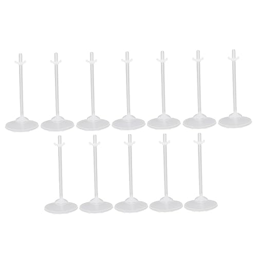 TOYANDONA 36st Puppe Transparenter Ständer Abs Displayhalter Für Actionfiguren Muñecas Mini-displayhalter Anzeigen Kleiner Puppenständer Gestell Puppenregal Miniatur Puppenhalter Plastik von TOYANDONA