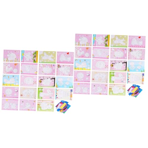 TOYANDONA 38 Packungen Mosaik-Aufkleber-Kunst Mosaik-Sticker-Kits für Jungen Selbstklebende Schaumstoffaufkleber pädagogisches Aufkleberspielzeug Mosaikaufkleberkunst für Kinder von TOYANDONA