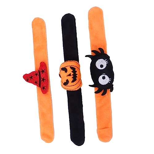 TOYANDONA 3St Halloween-Ring Geburtstagsarmbänder für Studenten Kinder Armreif LED-Armband halloween gastgeschenke kinder Halloween children's Klappring kinder armbänder Seidentuch von TOYANDONA