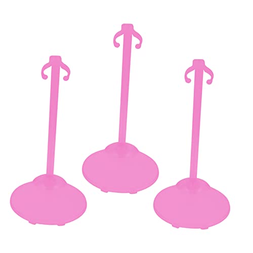 TOYANDONA 3St Puppenaufhänger doll Accessories Puppet Holder Zubehör für Spielsets Schaufensterpuppenständer Miniatur kleiderständer Halter für Puppenständer Puppenfigurenständer Rosy von TOYANDONA