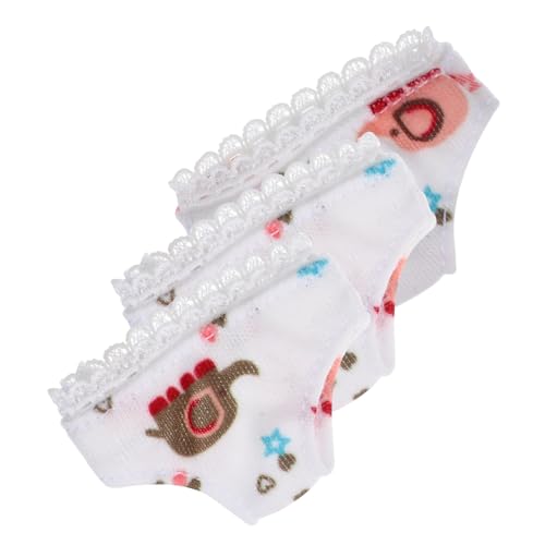 TOYANDONA 3St -Shorts wiedergeborene Babypuppen Mädchen Zubehör für Babypuppen puppenkleidung Puppen Kleidung Höschen für Puppen Spielzeugpuppenhöschen wiederverwendbar Stoff von TOYANDONA