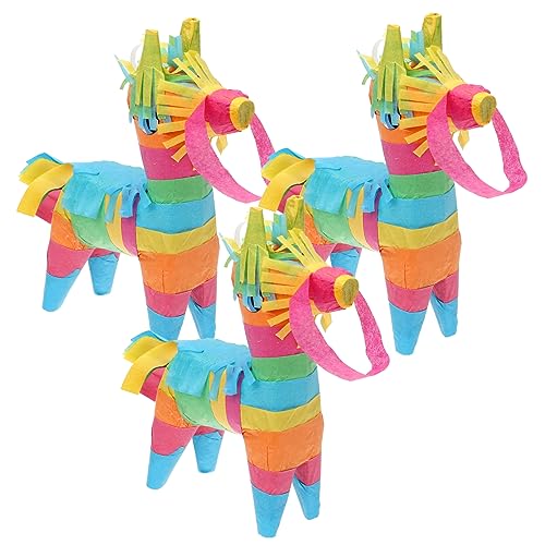 TOYANDONA 3st Mexikanische Piñata Cinco De Mayo Partybevorzugung Fiesta-dekorationen Kinderpinata Esel-pinata Piñata Für Fiesta Babyparty-piñata Fiesta-piñata Partygeschenk Papier von TOYANDONA