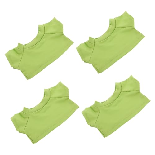 TOYANDONA 4 STK Puppenkleidung Teddybären Kleidung Plüschbär Shirt Puppen Shirt Bärenkleidung Stofftierkleidung winzige Kleidung für ausgestopfte Tiere Stofftier-Shirt Baumwolle Light Green von TOYANDONA