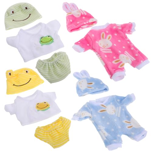 TOYANDONA 4 Sätze Puppen-Strampler Mädchen-kinderkleidung Kleidung Kinder Mädchen Realistische Wiedergeborene Babypuppen Mädchen Verkleiden Sich Tierkleidung Für Babypuppen Polyester von TOYANDONA