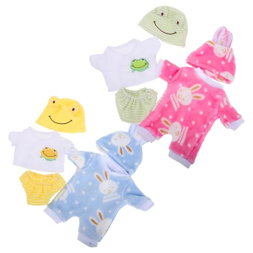 TOYANDONA 4 Sätze Puppen-Strampler Puppen Accessoires Puppenaccessoires Reborn Puppenkleidung Puppenanzug Rollenspiel Puppen Kleidung Mädchen Kleidung für wiedergeborene Babys Polyester von TOYANDONA