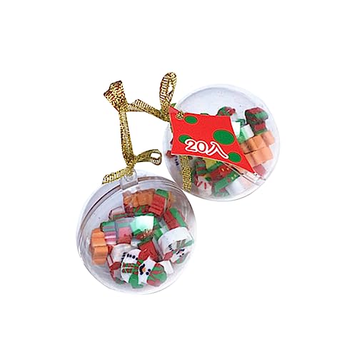 TOYANDONA 4 Sätze Radiergummi für Studenten trockene Radiergummis Weihnachtsbaumschmuck hängt Weihnachtsstift weihnachtsparty accessoires Weihnachtsparty Zubehör weihnachtlicher Radiergummi von TOYANDONA